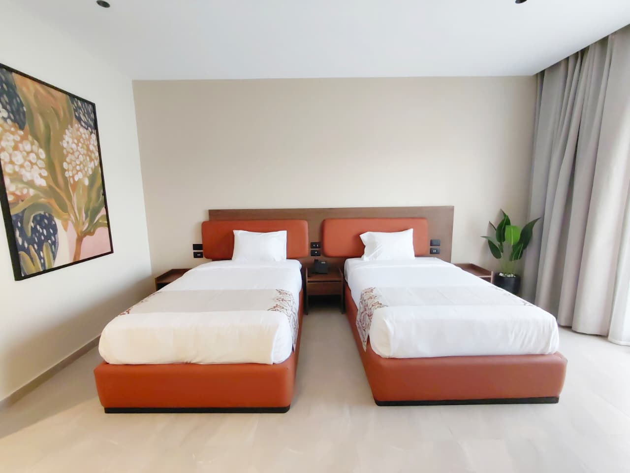 SOL Plaza | Elegant Double Retreat with Pool Views — Bedroom 1 in Cairo, Egypt