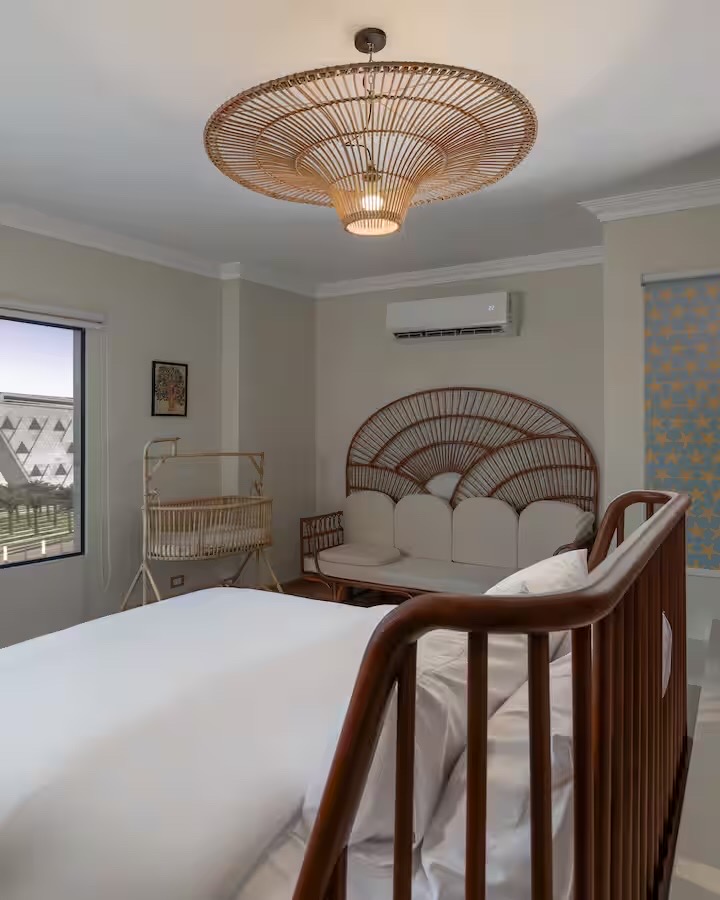 Saray Pyramids & GEM View | with Hot Tub — Bedroom 1 in Giza, Egypt, Egypt — photo 2