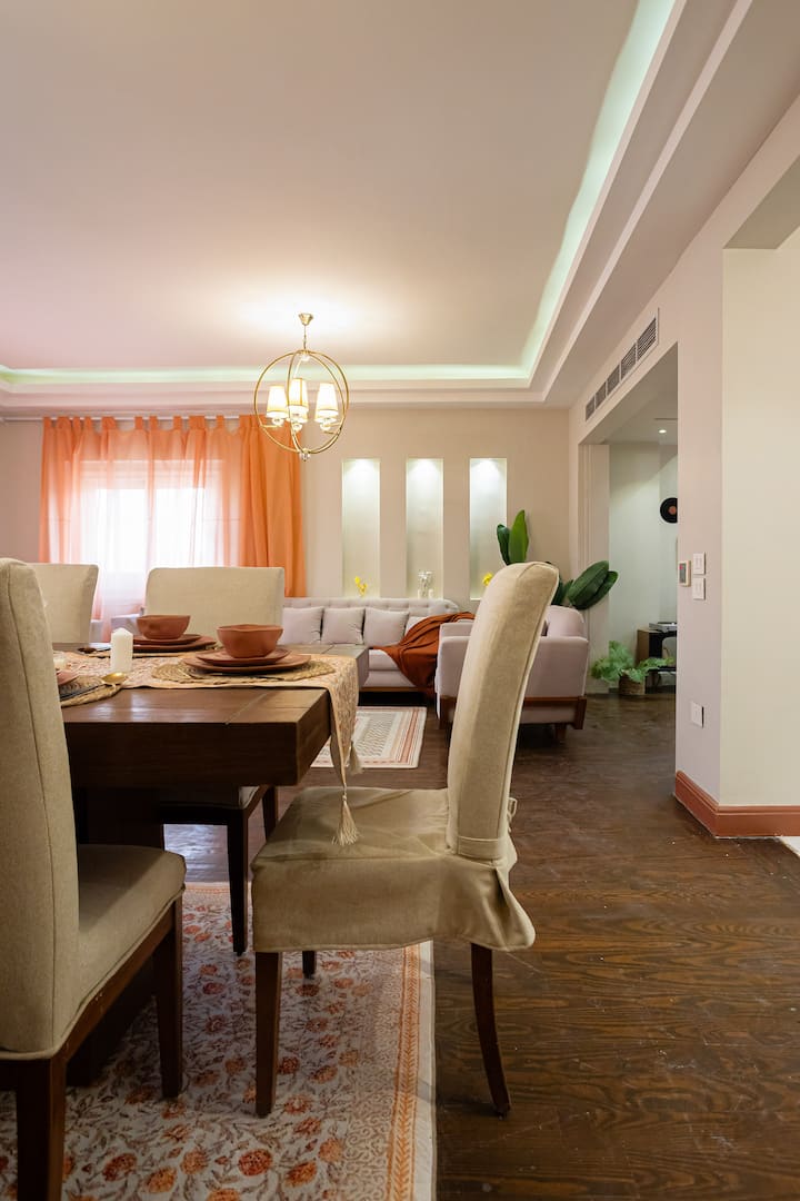 Luxury Saray El Banafseg Apartment — Dining Area in Cairo, Egypt, Egypt