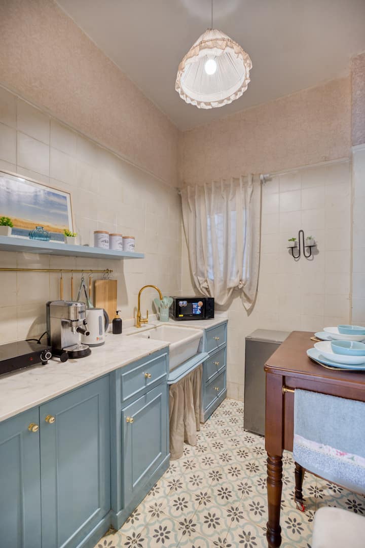 high ceiling Peacefull Saray Al-Andalus Downtown — Full Kitchen in Cairo, Egypt, Egypt
