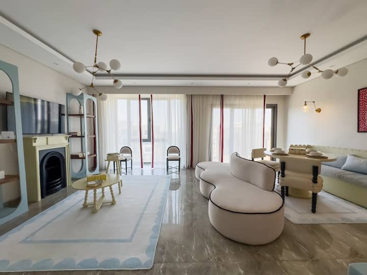Elegant 3BR Saray Eastown Sodic | New Cairo — Living Room in Cairo, Egypt, Egypt — photo 3