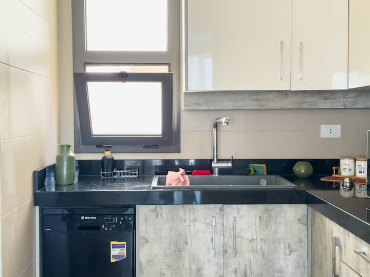 Elegant 3BR Saray Eastown Sodic | New Cairo — Full Kitchen in Cairo, Egypt, Egypt