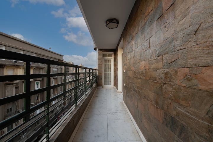 High-Ceiling Iconic Saray Walk to Tahrir & AUC — Balcony in Cairo, Egypt, Egypt — photo 3