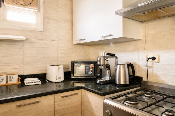 Saray 3BR Escape | Jacuzzi & Balcony | New Cairo — Full Kitchen in Cairo, Egypt, Egypt — photo 2