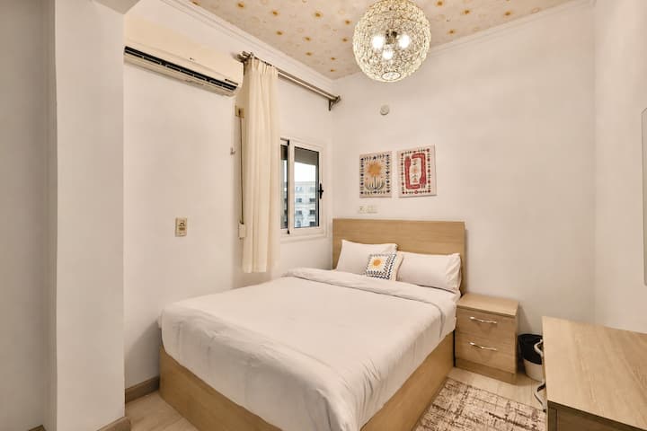 Saray 3BR Escape | Jacuzzi & Balcony | New Cairo — Bedroom 2 in Cairo, Egypt, Egypt — photo 2