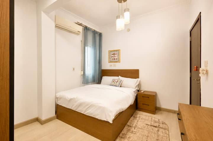 Saray 3BR Escape | Jacuzzi & Balcony | New Cairo — Bedroom 3 in Cairo, Egypt, Egypt