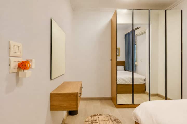 Saray 3BR Escape | Jacuzzi & Balcony | New Cairo — Bedroom 3 in Cairo, Egypt, Egypt — photo 3