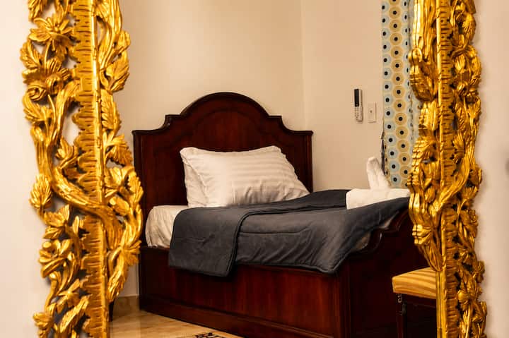 Cairo 2BR Nile View | Family Apt, TV, 5 Guests — Bedroom 2 in Cairo, Egypt, Egypt