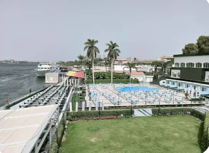 Cairo 2BR Nile View | Family Apt, TV, 5 Guests — Exterior in Cairo, Egypt, Egypt