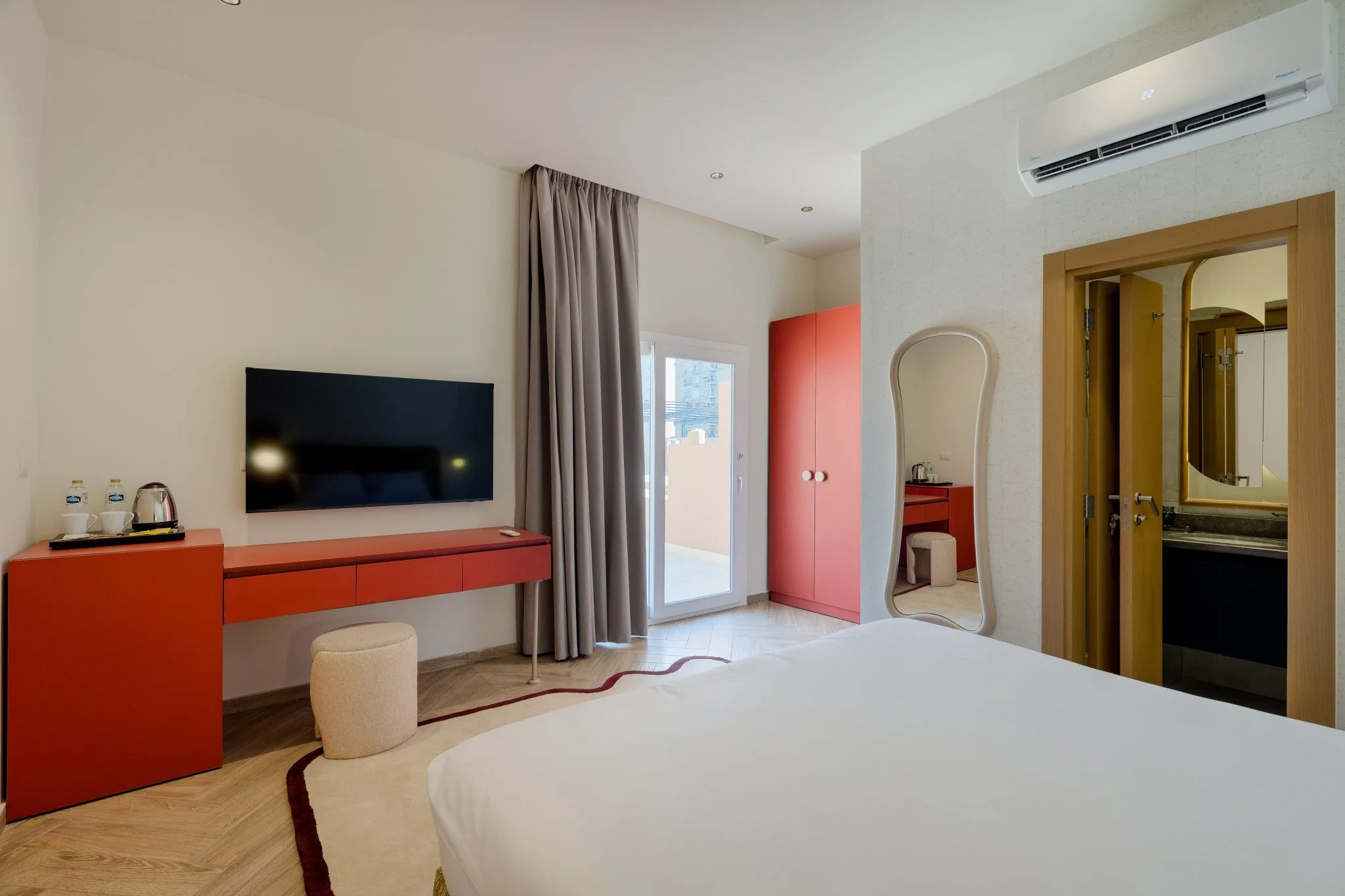 Serviced City-View Studio near Orman Garden, Giza — Bedroom 1 in Near Orman Botanical Garden & Giza Zoo, off Nile St, Giza, Egypt