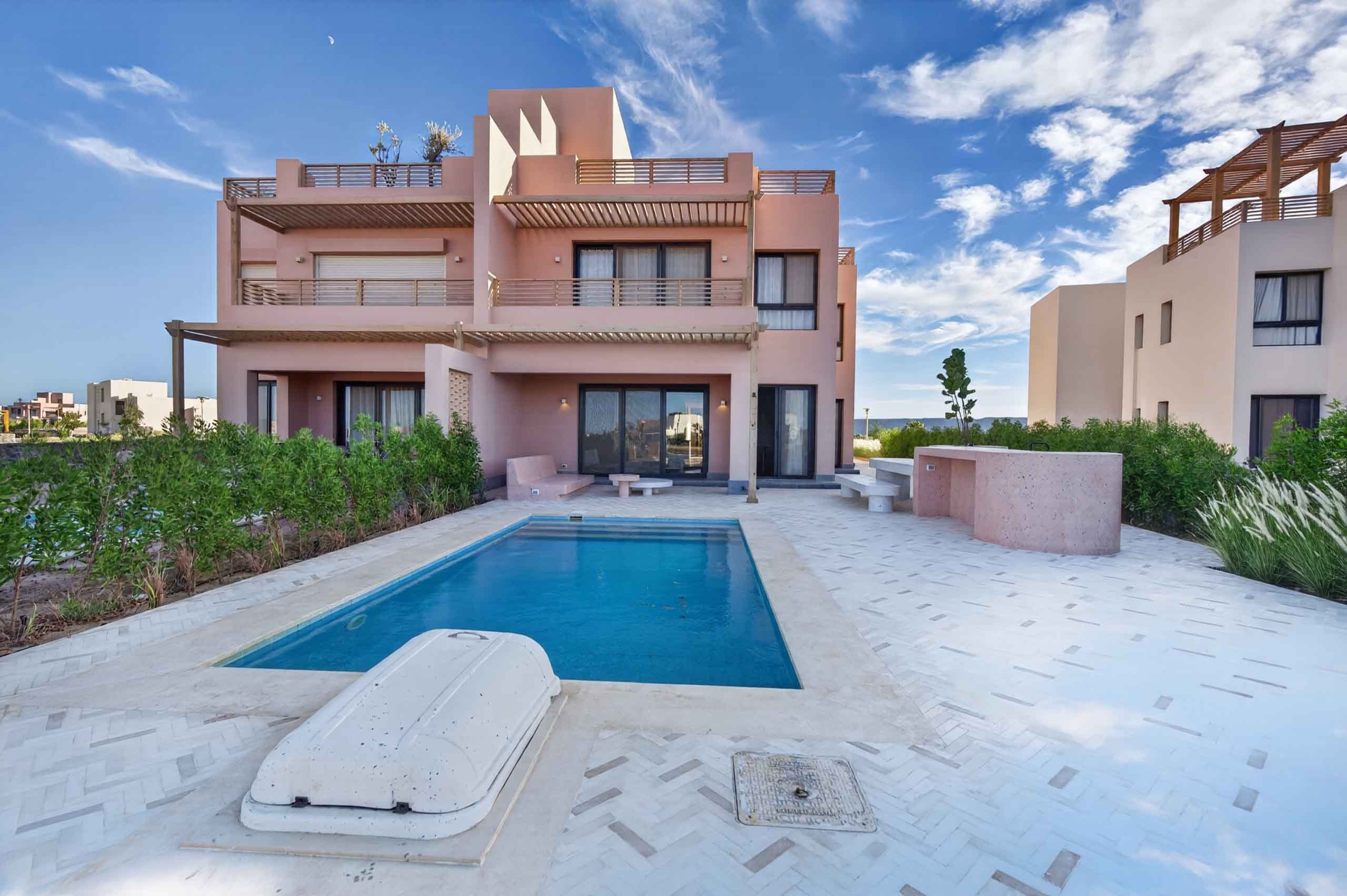 3BR Duplex – Private Pool – Lagoon View – El Gouna — Pool in Ancient Hills, El Gouna, Hurghada, Red Sea, Egypt