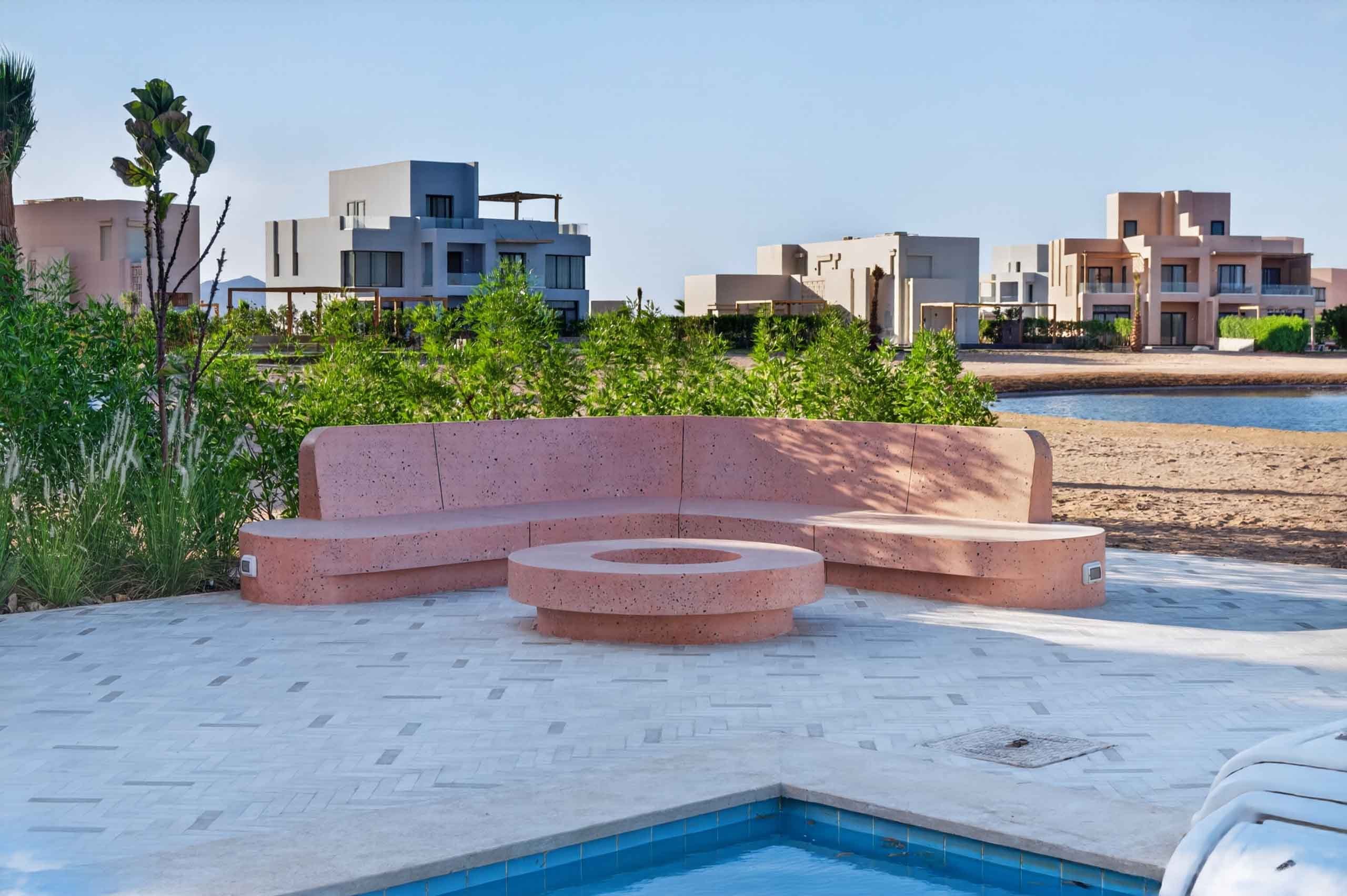 3BR Duplex – Private Pool – Lagoon View – El Gouna — Patio in Ancient Hills, El Gouna, Hurghada, Red Sea, Egypt