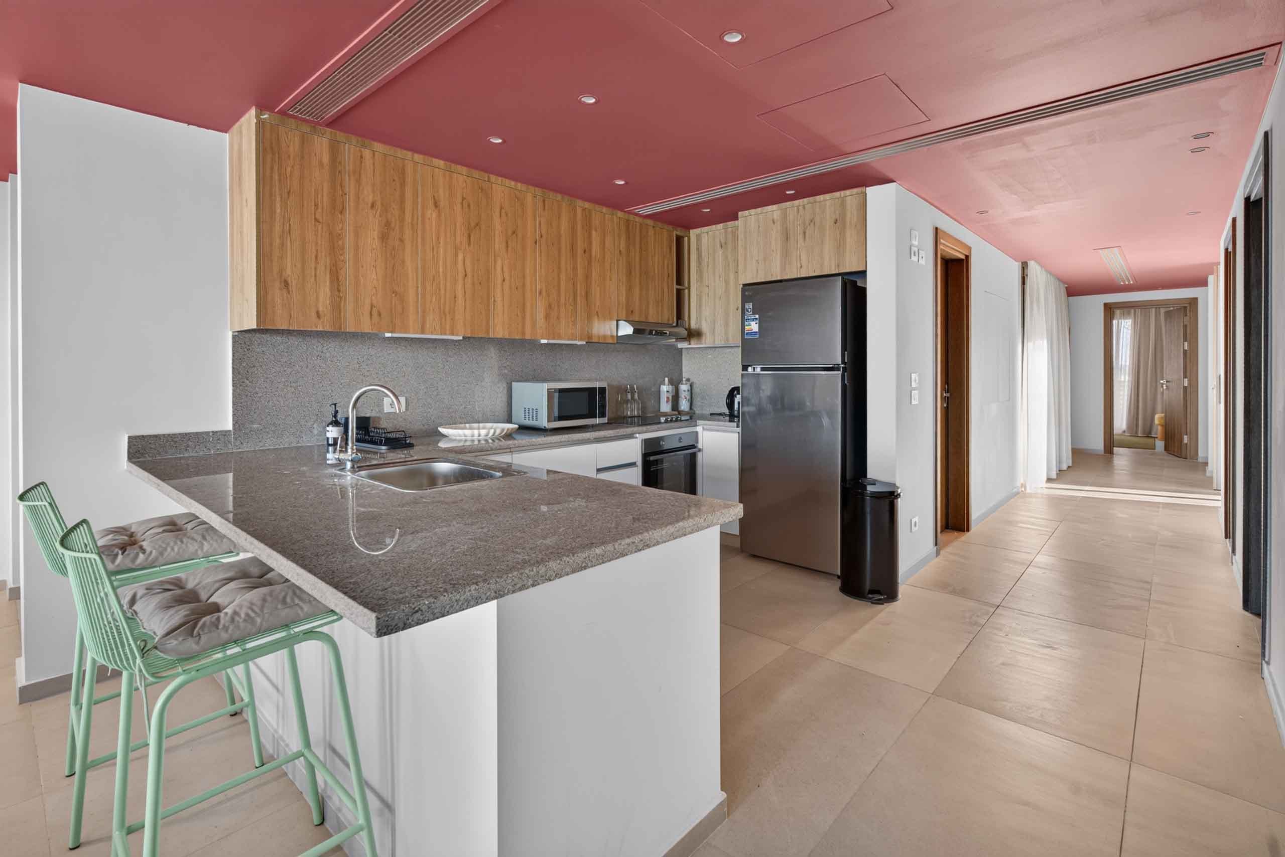 3BR Duplex – Private Pool – Lagoon View – El Gouna — Full Kitchen in Ancient Hills, El Gouna, Hurghada, Red Sea, Egypt