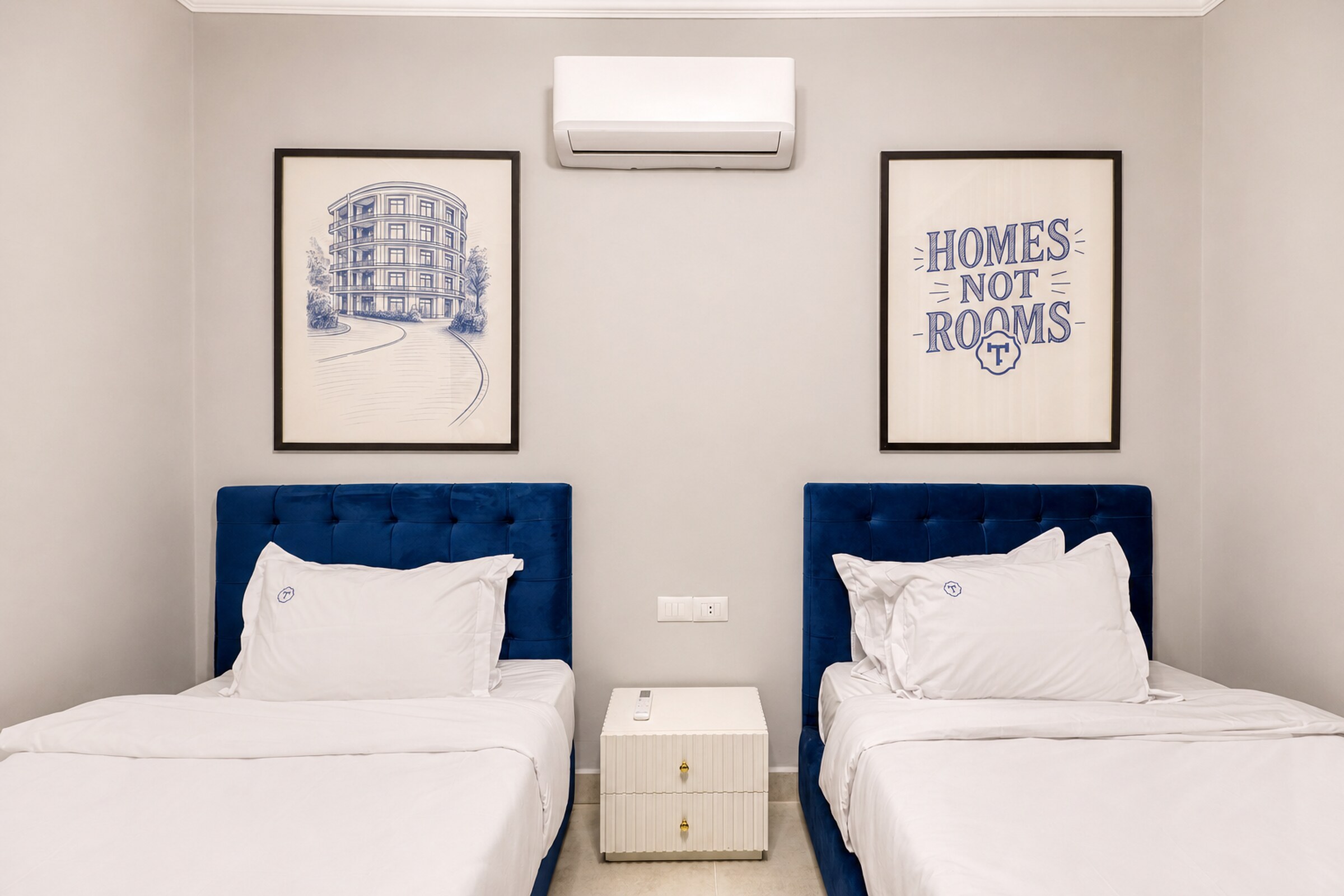 Travelholic Navy Nest 2BR Apartment | Lotus 306 — Bedroom 2 in Travelholic Residence near Mivida. Unit 306., Egypt