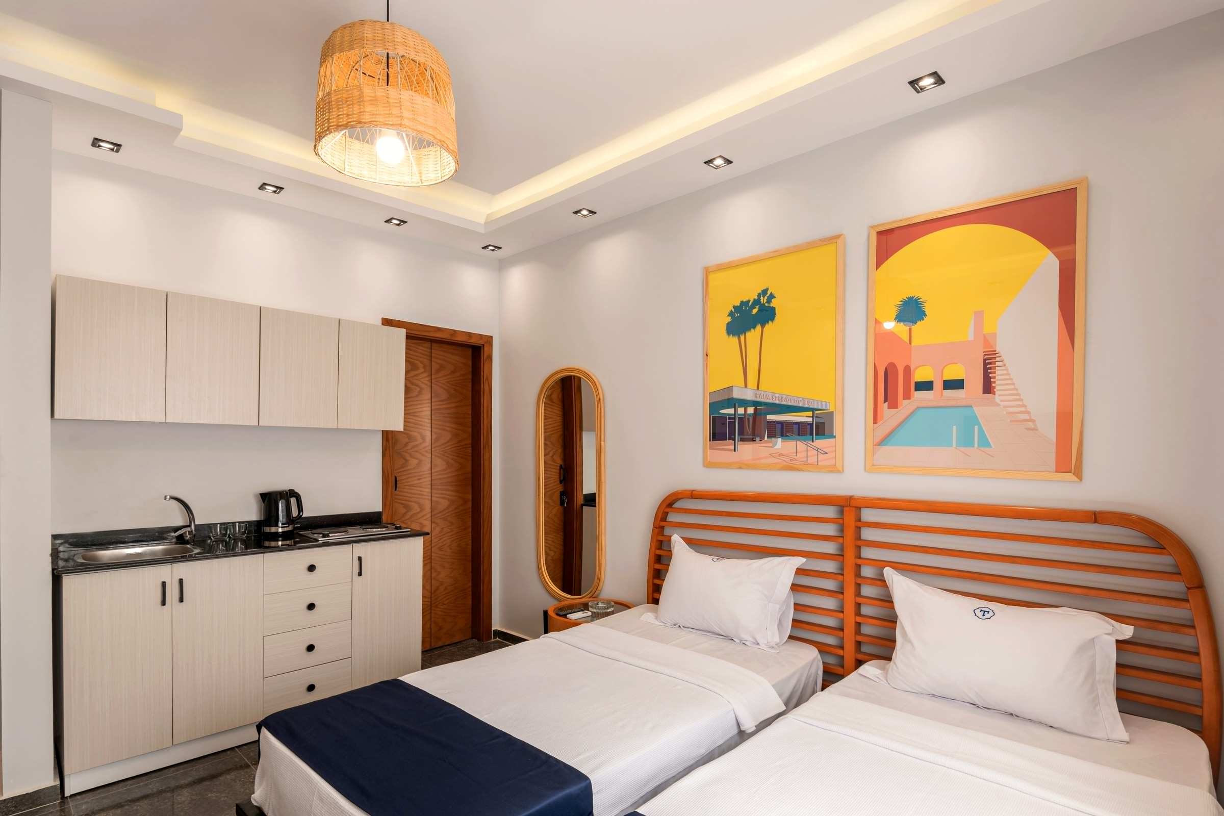 Travelholic Compact Twin Studio near AUC | AUC 301 — Bedroom 1 in Travelholic AUC Residence. Unit 301., Egypt — photo 2