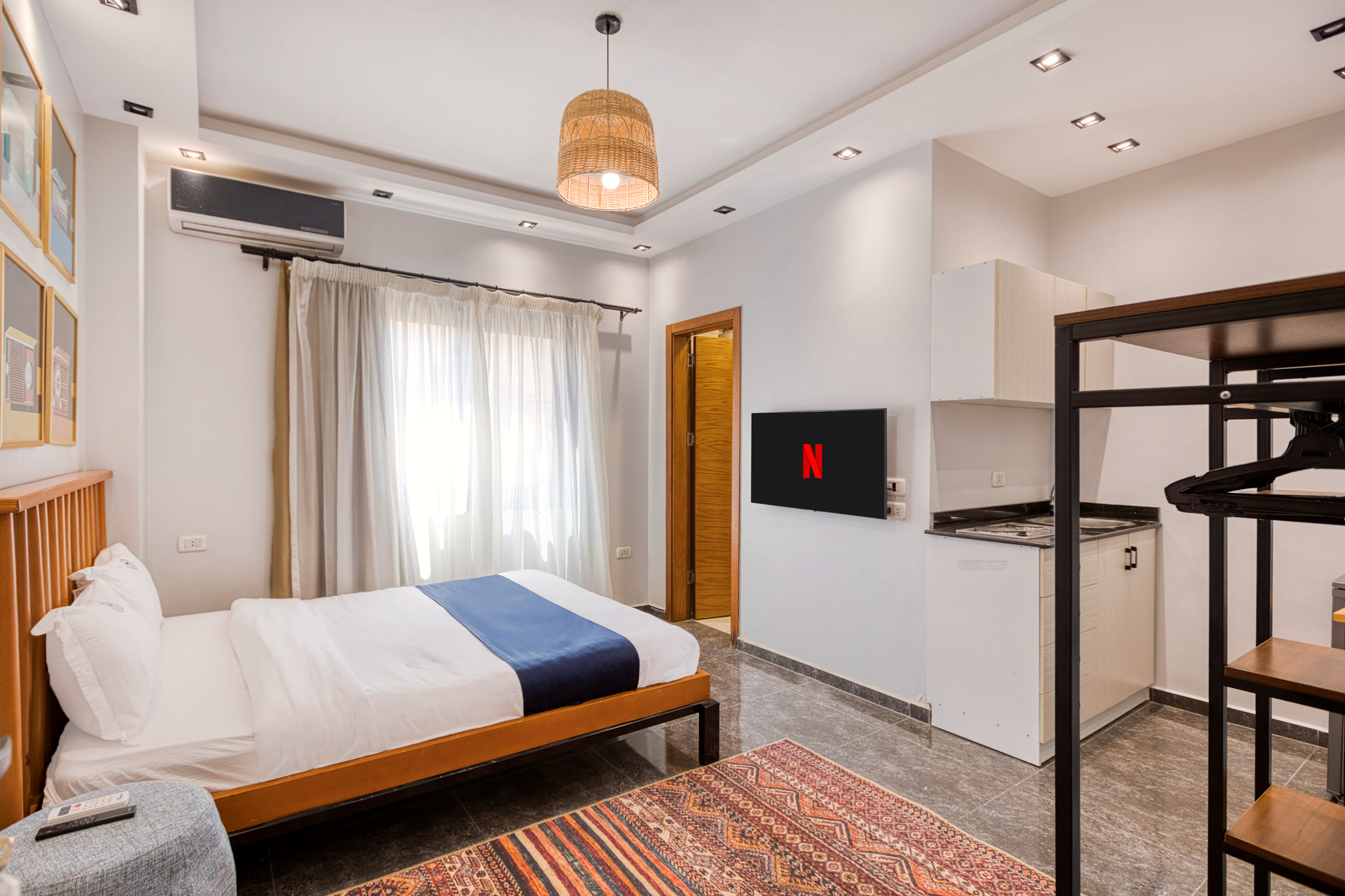 Travelholic Compact Queen Studio near AUC | AUC 402 — Full Kitchen in Travelholic AUC Residence. Unit 402., Egypt — photo 2