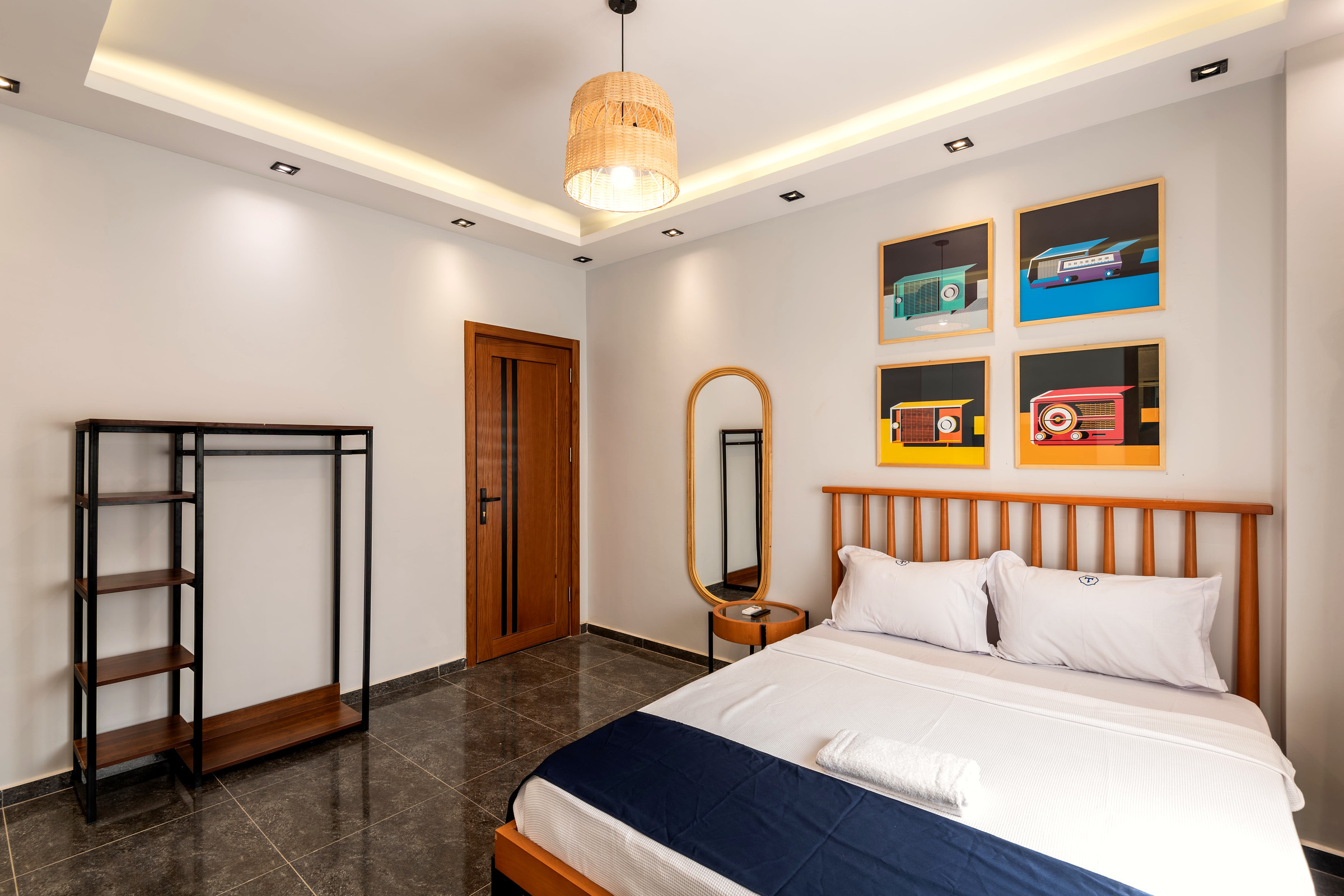 Travelholic Compact Queen Studio near AUC | AUC 402 — Bedroom 1 in Travelholic AUC Residence. Unit 402., Egypt