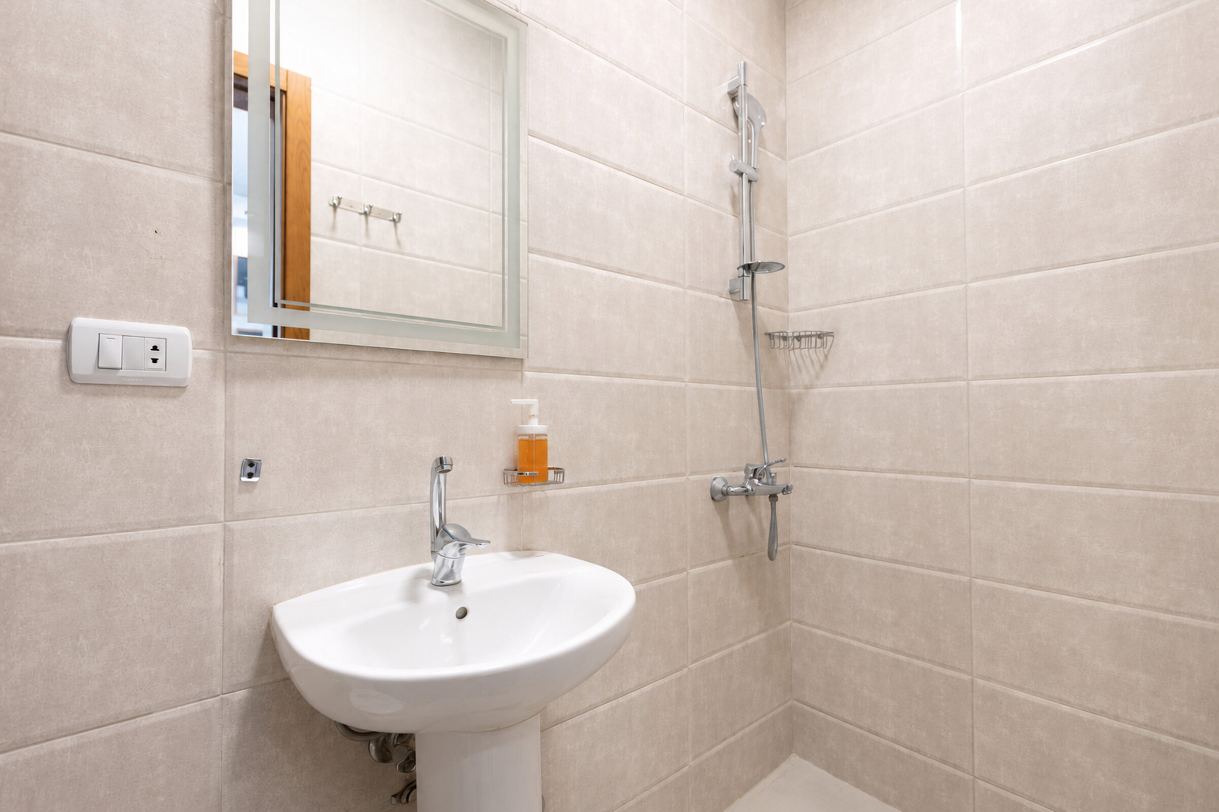 Travelholic Compact Queen Studio near AUC | AUC 302 — Full bathroom 1 in Travelholic AUC Residence. Unit 302., Egypt
