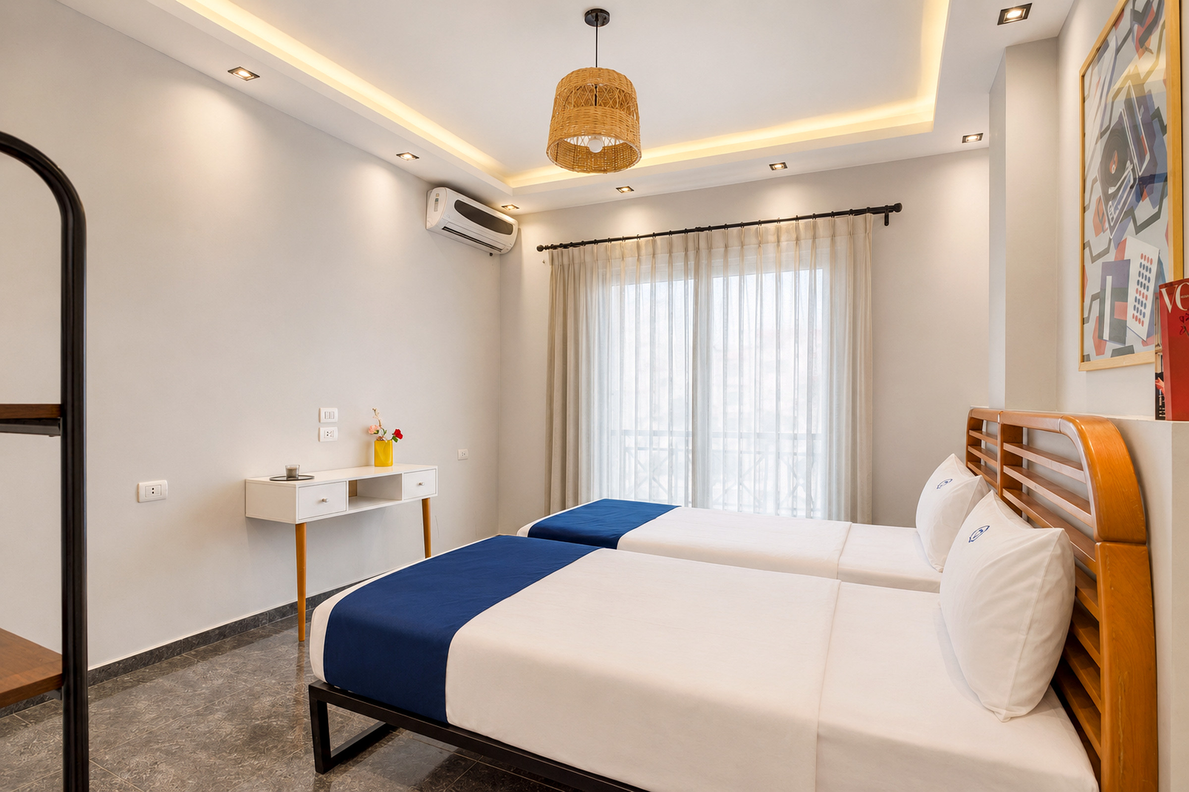Travelholic Sunlit 2BR Apartment near AUC | AUC 404 — Bedroom 2 in Travelholic AUC Residence. Unit 404., Egypt