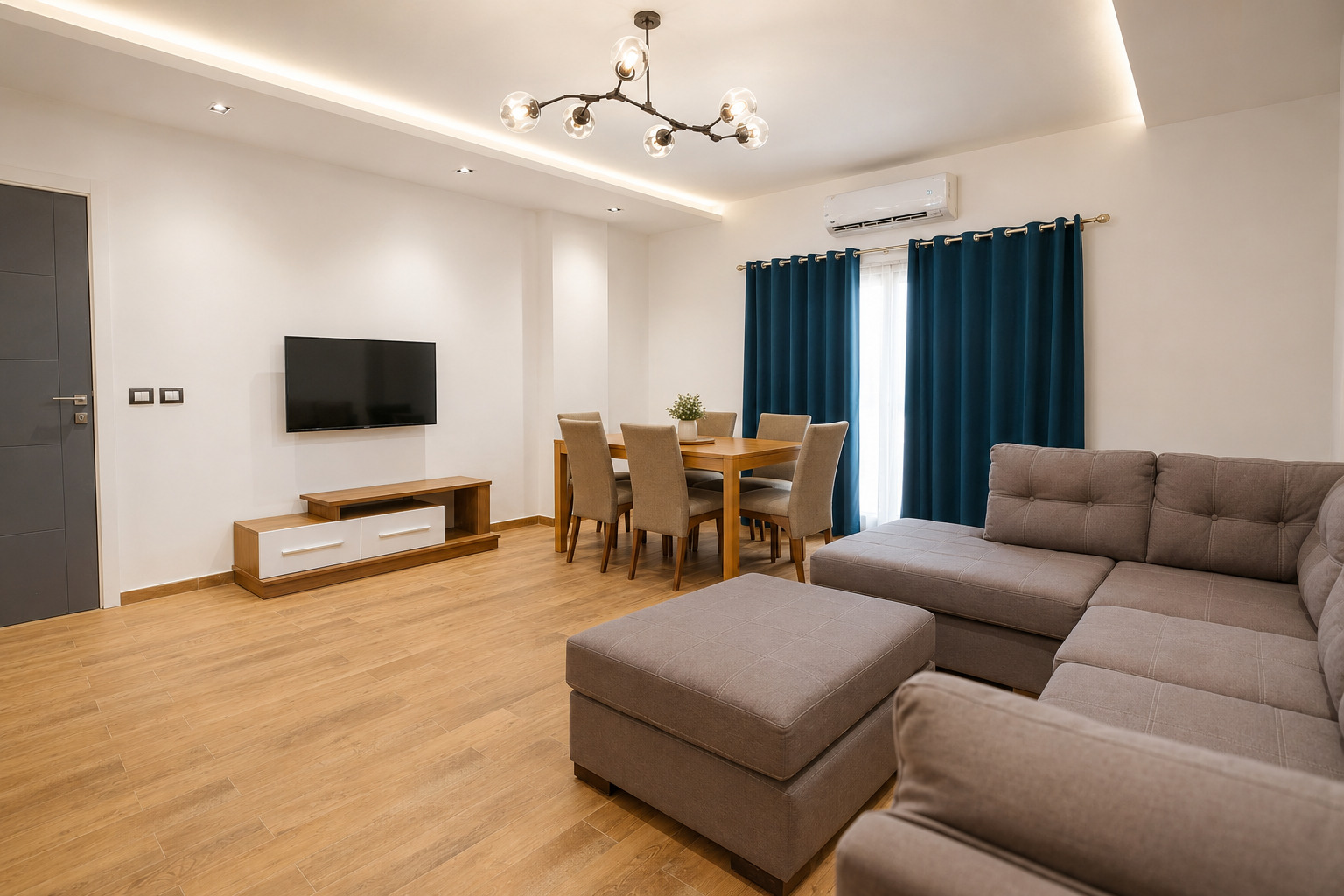 Travelholic Standard 1BR Apartment near CFC | South Academy 203 — Living Room in Travelholic New Cairo Residence. Unit 203., Egypt