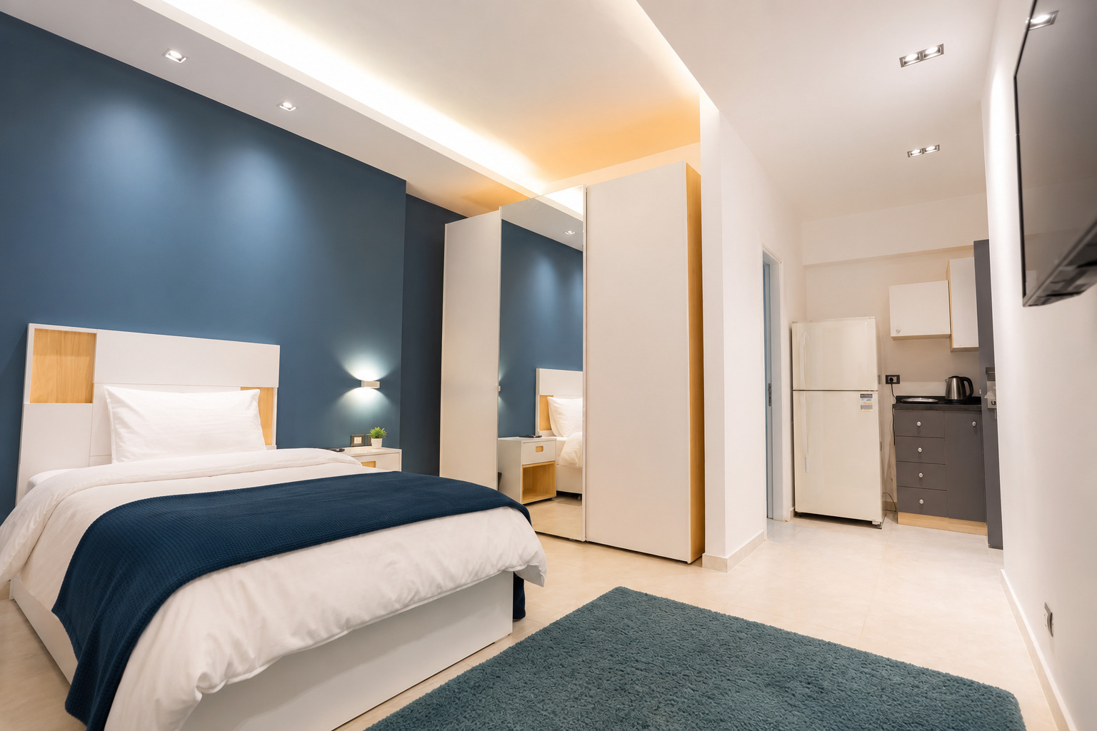 Travelholic Solo Studio near CFC | South Academy 402 — Full Kitchen in Travelholic New Cairo Residence. Unit 402., Egypt