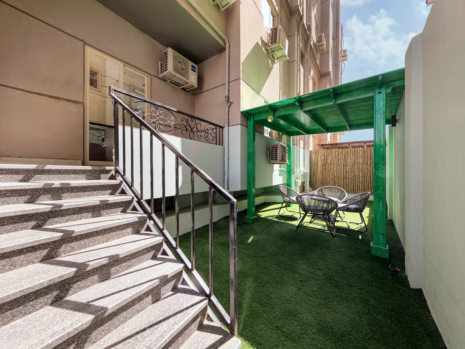 Travelholic Mint Garden Studio | 90 Residence 101 — Backyard in Travelholic 90st Residence. Unit 101., Egypt