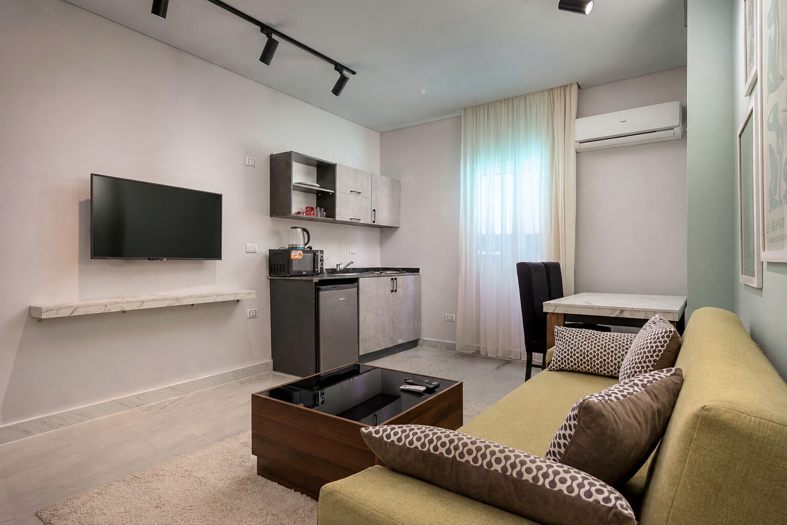Travelholic Mint Garden Studio | 90 Residence 104 — Full Kitchen in Travelholic 90st Residence. Unit 104., Egypt