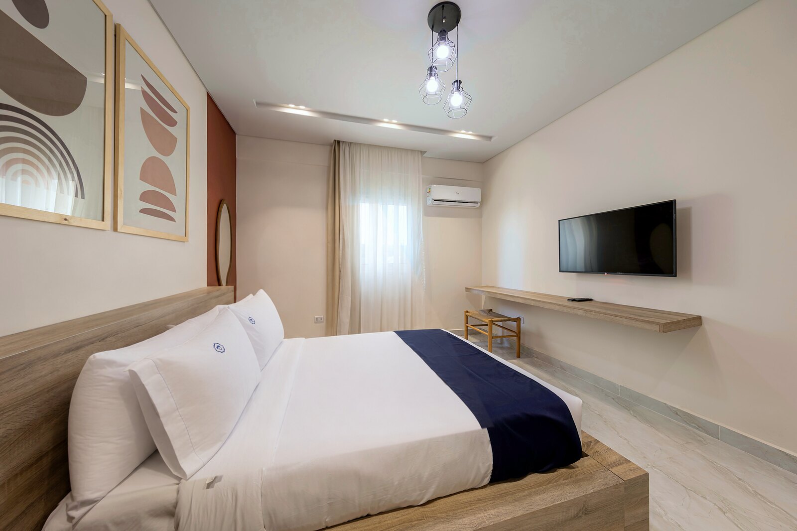Travelholic Boho Garden 2BR Apartment | 90 Residence 102 — Bedroom 1 in Travelholic 90st Residence. Unit 102., Egypt — photo 3
