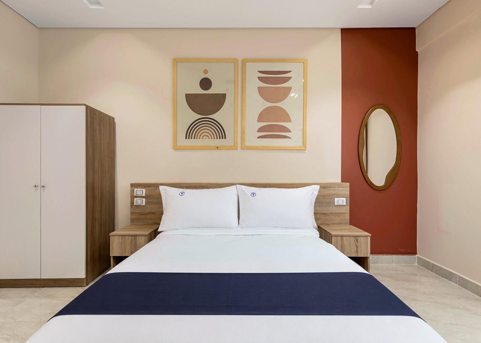 Travelholic Boho Garden 2BR Apartment | 90 Residence 103 — Bedroom 1 in Travelholic 90st Residence. Unit 103., Egypt
