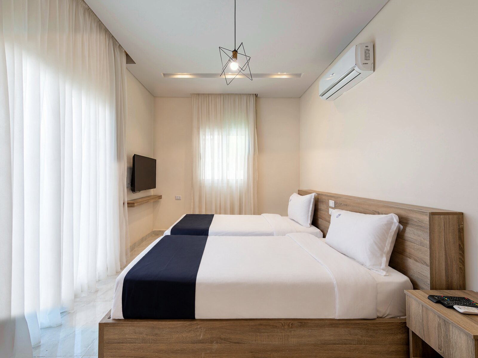 Travelholic Boho Garden 2BR Apartment | 90 Residence 103 — Bedroom 2 in Travelholic 90st Residence. Unit 103., Egypt