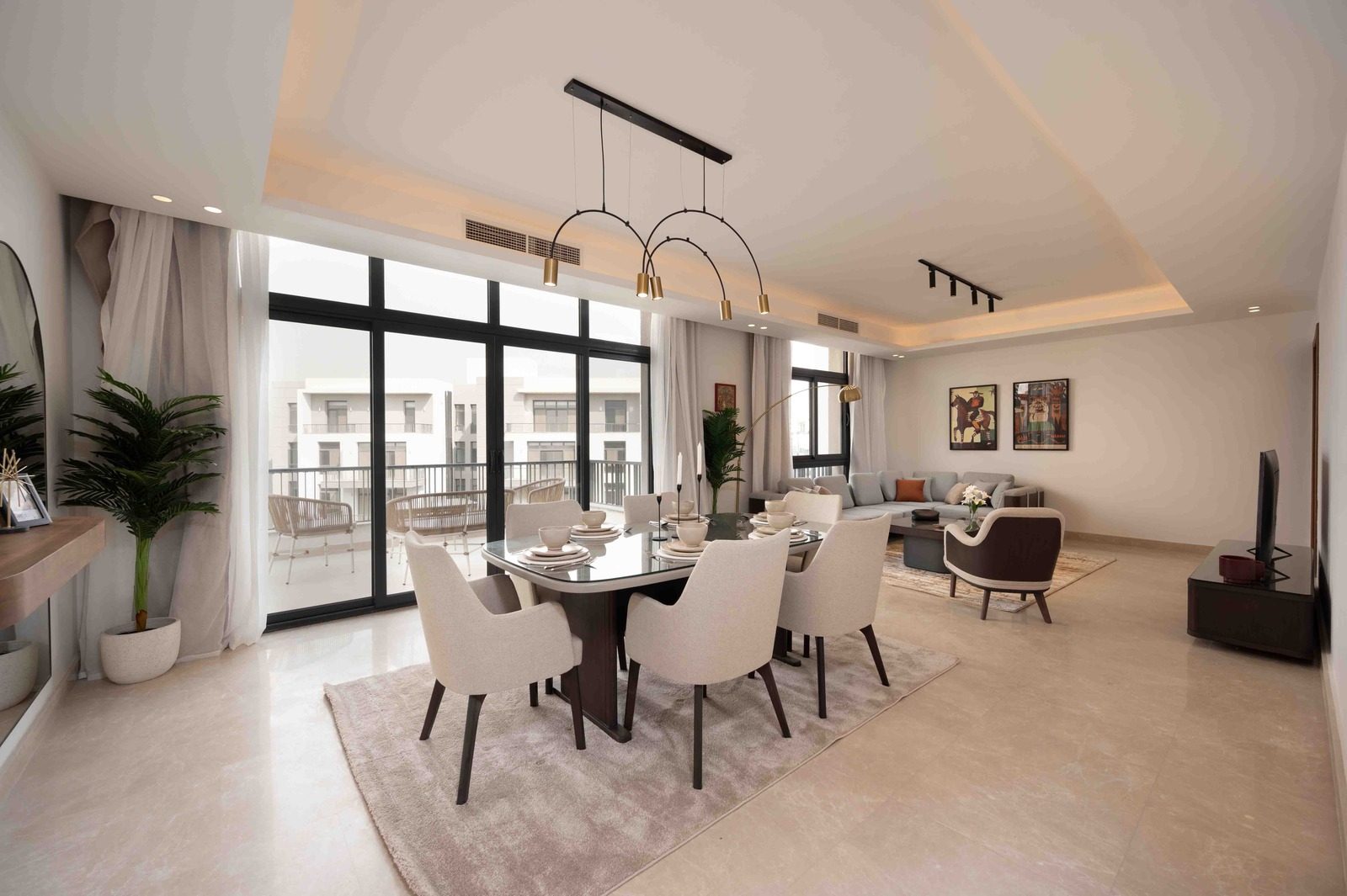 Airy 1BR Apartment – City View – CFC — Dining Area in Aura, Cairo Festival City, Egypt