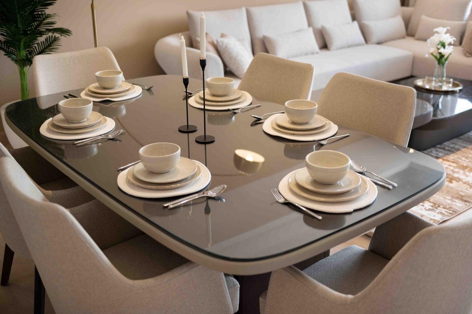 Premium 2BR Apartment – Garden View – CFC — Dining Area in Aura, Cairo Festival City, Egypt — photo 2