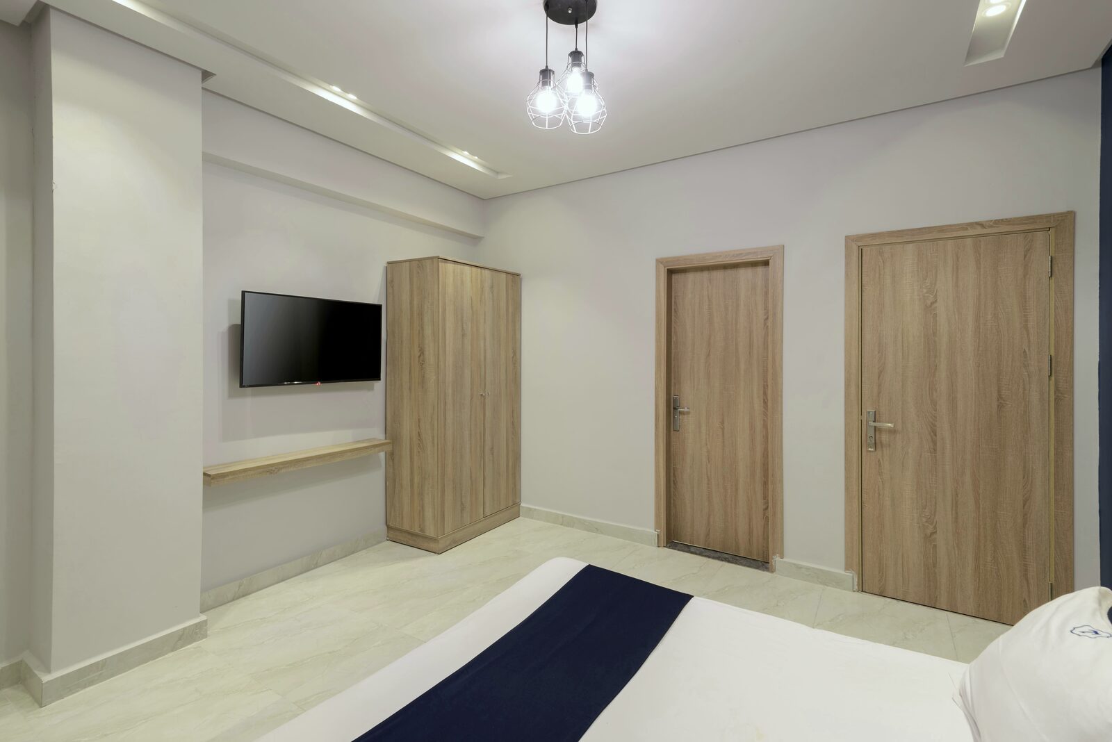 Travelholic Blue & White 2BR Apartment | 90 Residence 406 — Bedroom 1 in Travelholic 90st Residence. Unit 406., Egypt