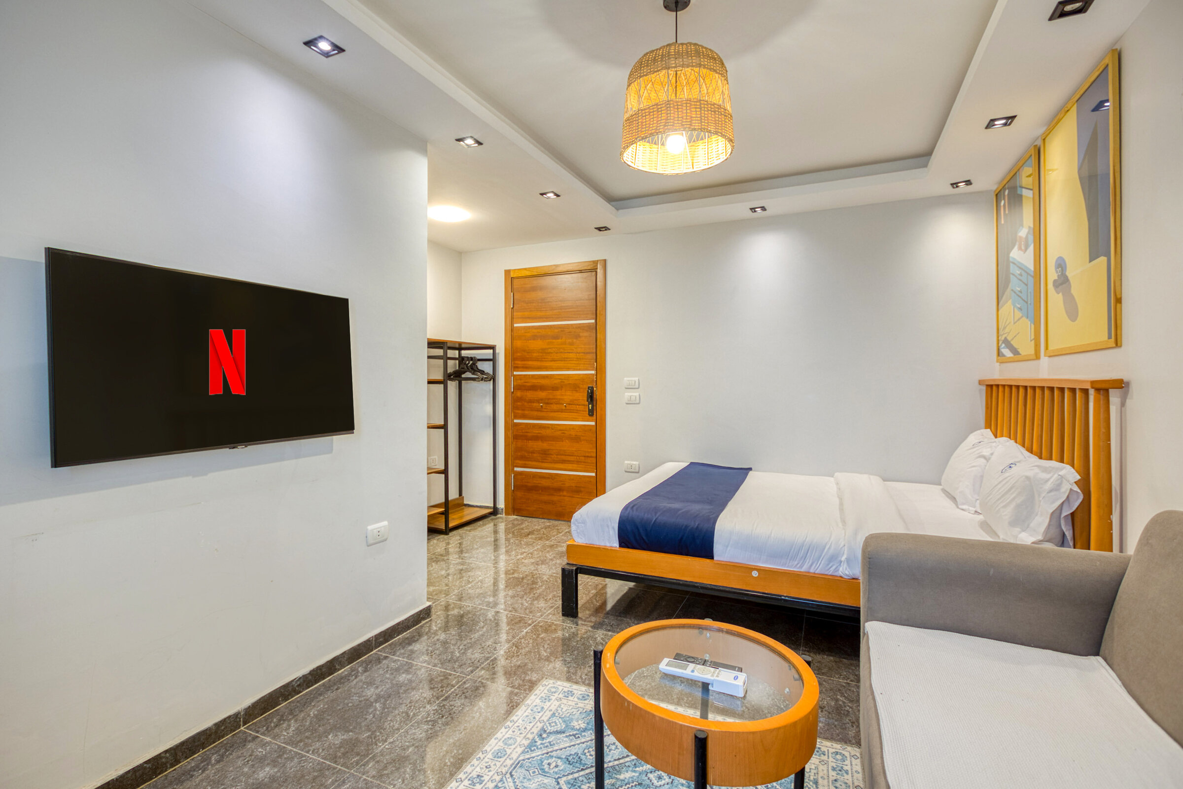 Travelholic Rooftop Studio near AUC | AUC 501 — Living Room in Travelholic AUC Residence. Unit 501., Egypt