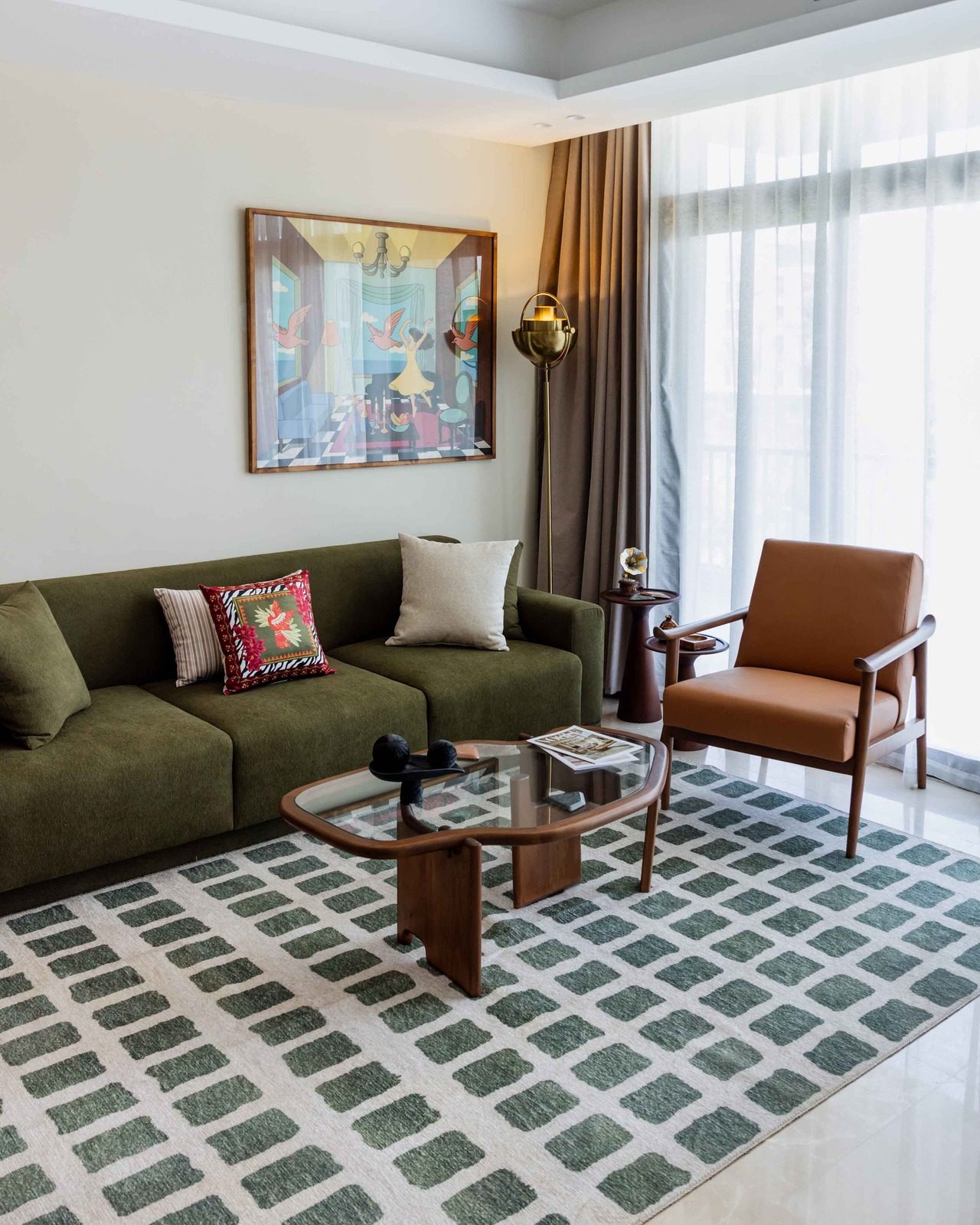 Sleek 2BR Apartment – City View – CFC — Living Room in Aura, Cairo Festival City, Egypt — photo 3