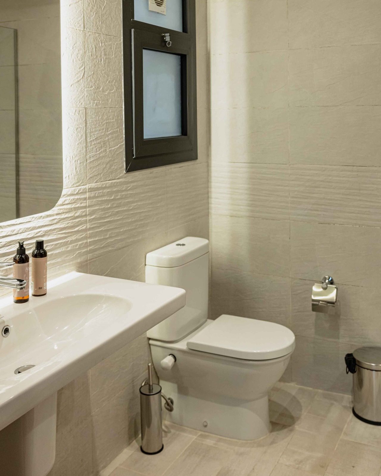 Sleek 2BR Apartment – City View – CFC — Full bathroom 1 in Aura, Cairo Festival City, Egypt