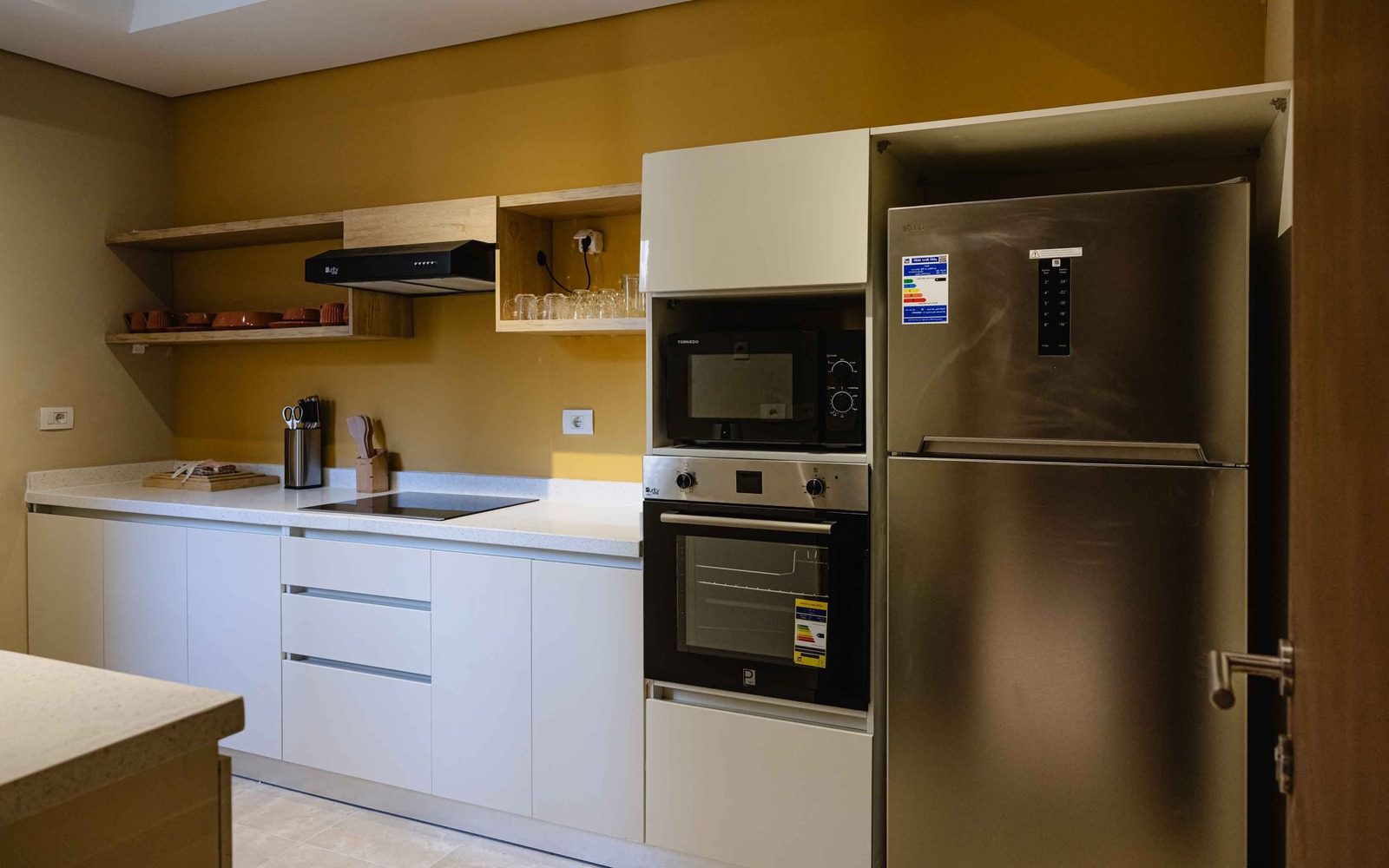 Peaceful Studio – Pool View – SODIC — Full Kitchen in SODIC Villette, Egypt