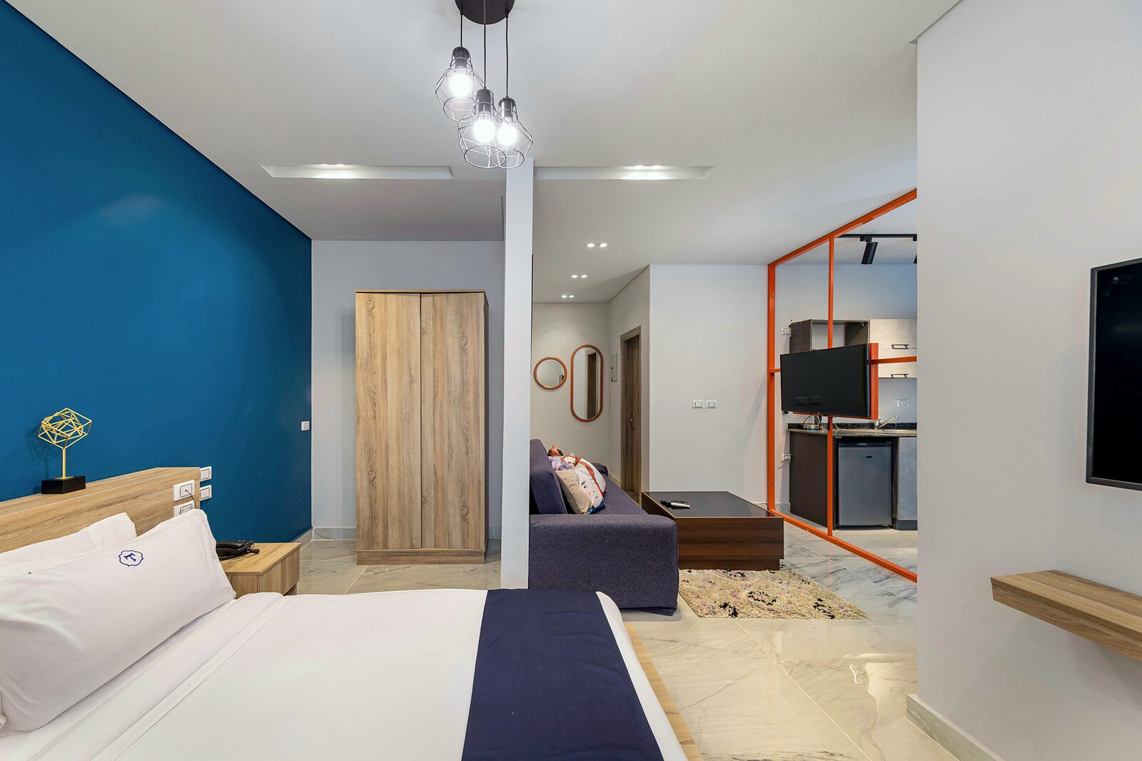 Travelholic Artistic Garden Studio | 90 Residence 105 — Living Room in Travelholic 90st Residence. Unit 105., Egypt