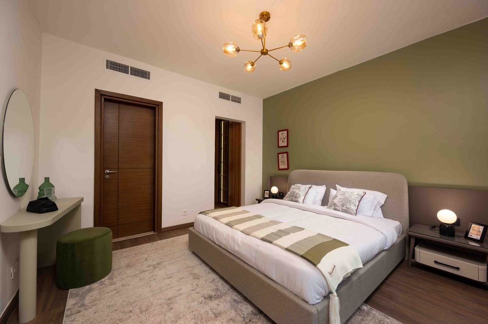 Vibrant 2BR Apartment – Garden View – CFC — Bedroom 1 in Aura, Cairo Festival City, Egypt