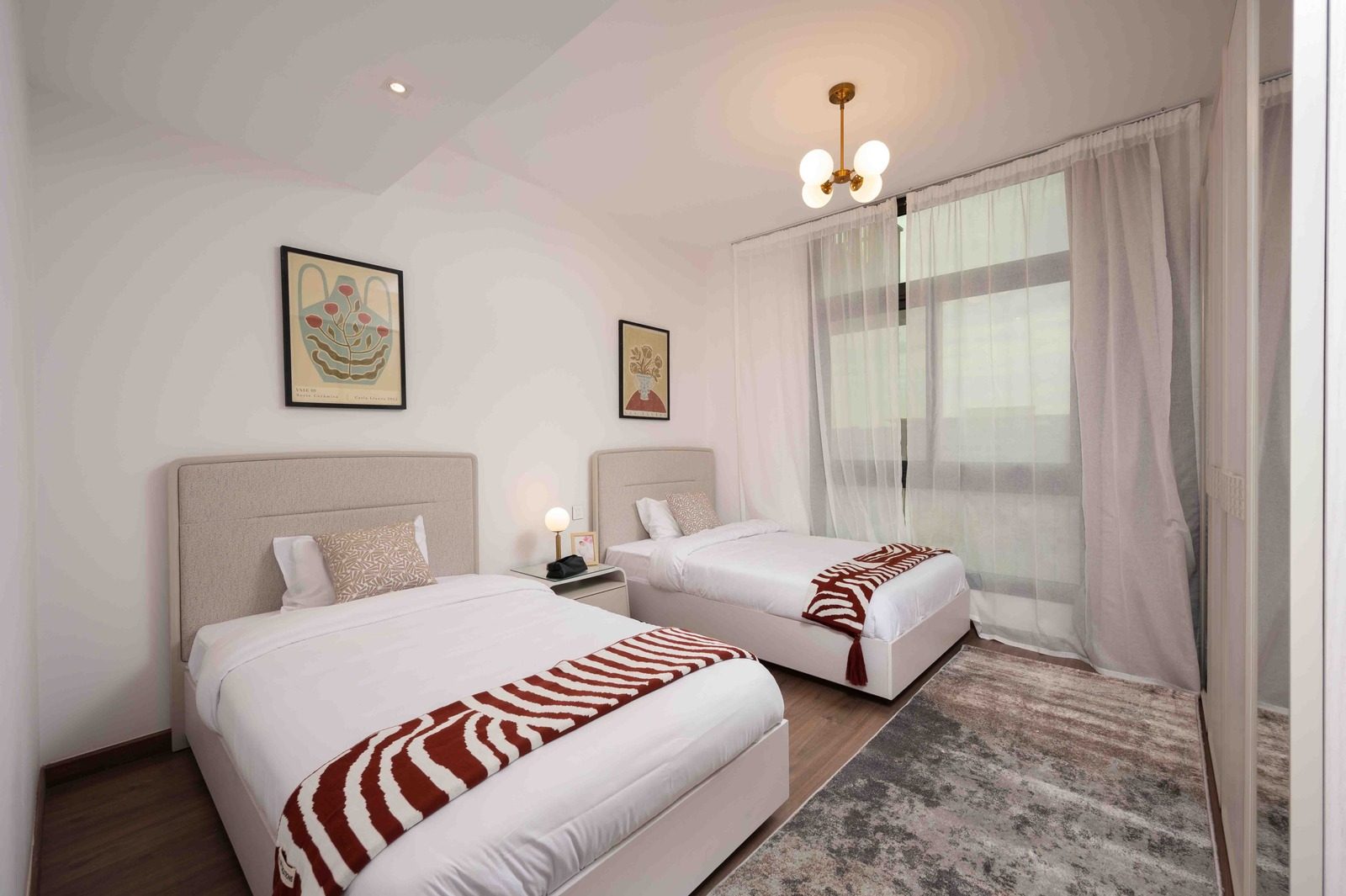 Inviting 2BR Apartment – Garden View – CFC — Bedroom 2 in Aura, Cairo Festival City, Egypt — photo 2