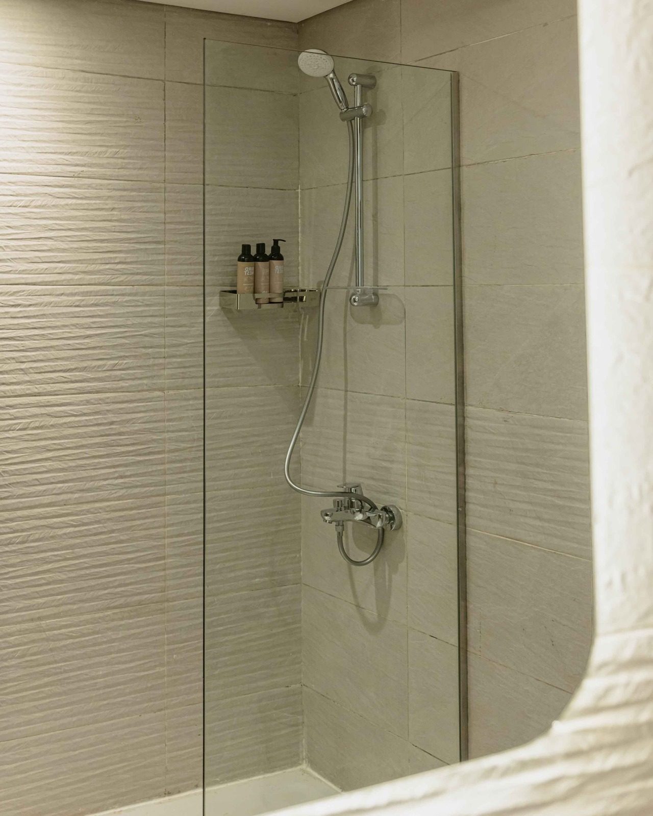 Contemporary 2BR Apartment – Garden View – CFC — Full bathroom 1 in Aura, Cairo Festival City, Egypt