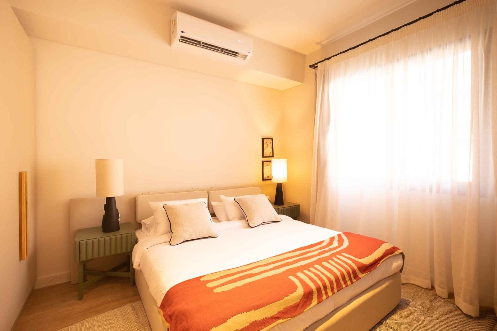 Graceful 3BR Apartment – Pool View – SODIC — Bedroom 1 in SODIC Villette, Egypt