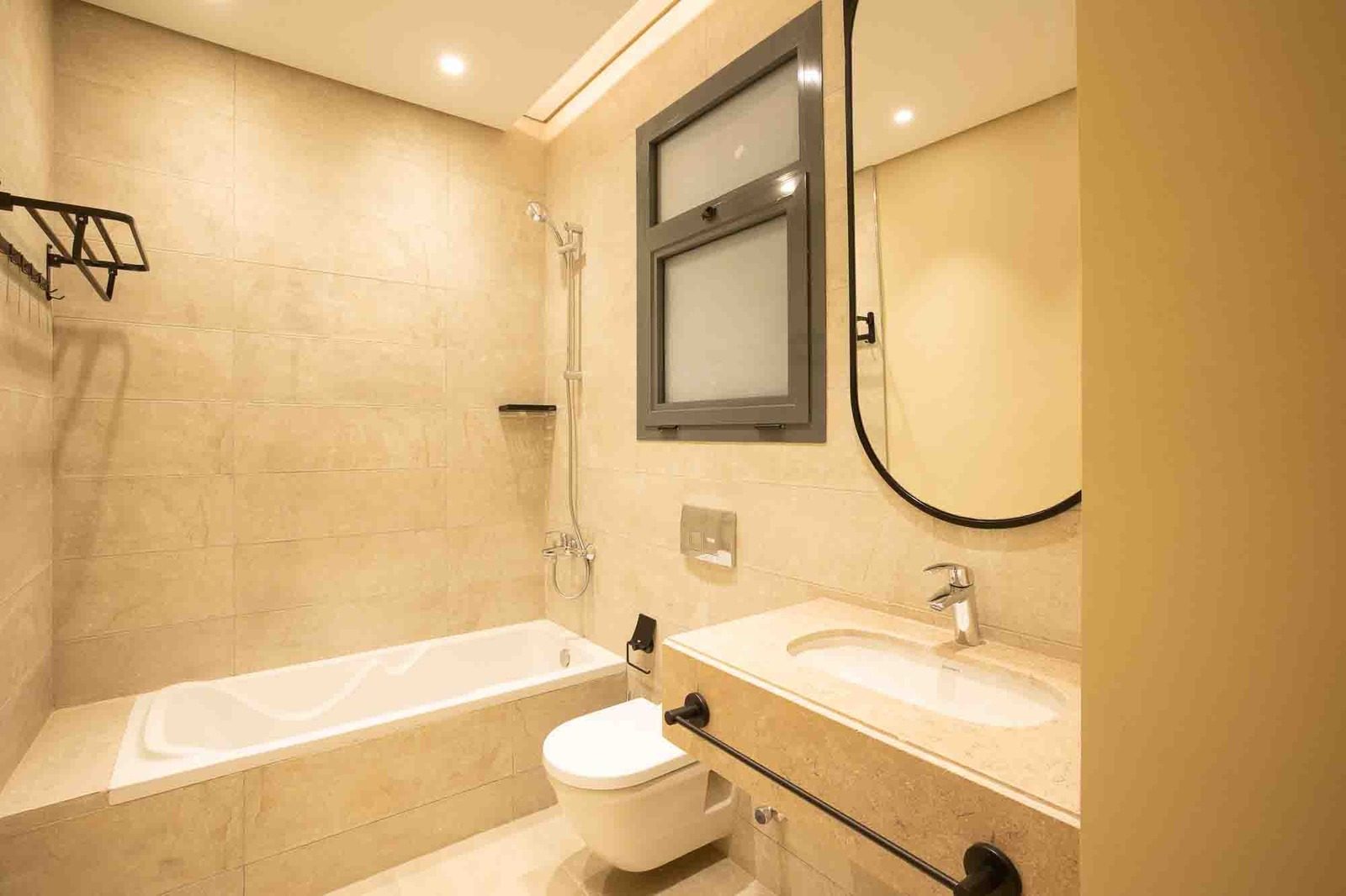 Radiant 3BR Apartment – Pool View – SODIC — Full bathroom 2 in SODIC Villette, Egypt