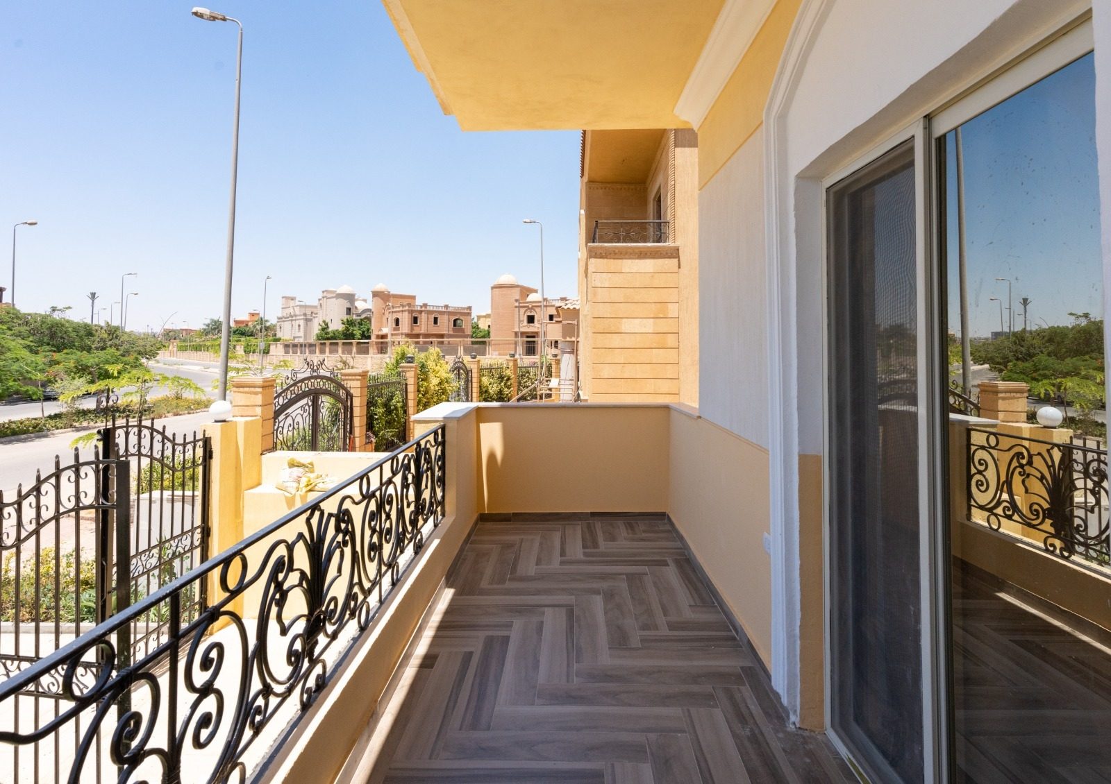 Pristine 1BR Apartment – City View – Arkan Plaza — Balcony in Near Arkan Plaza, Sheikh Zayed, Egypt