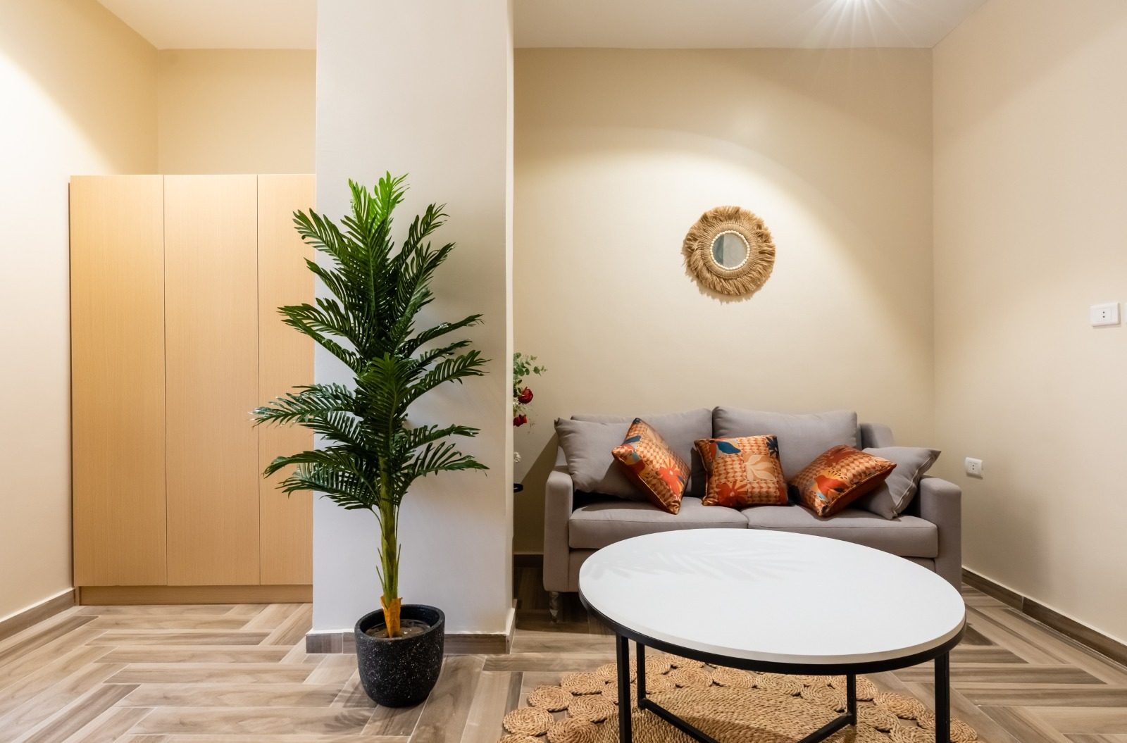 Calm Studio – City View – Arkan Plaza — Living Room in Near Arkan Plaza, Sheikh Zayed, Egypt — photo 2