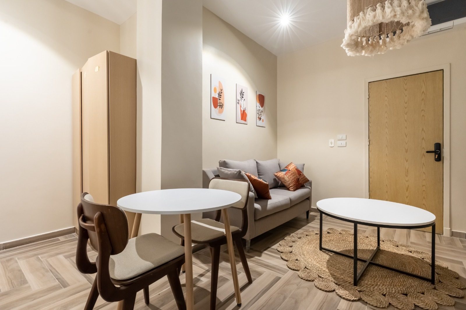 Warm Studio – City View – Arkan Plaza — Living Room in Near Arkan Plaza, Sheikh Zayed, Egypt