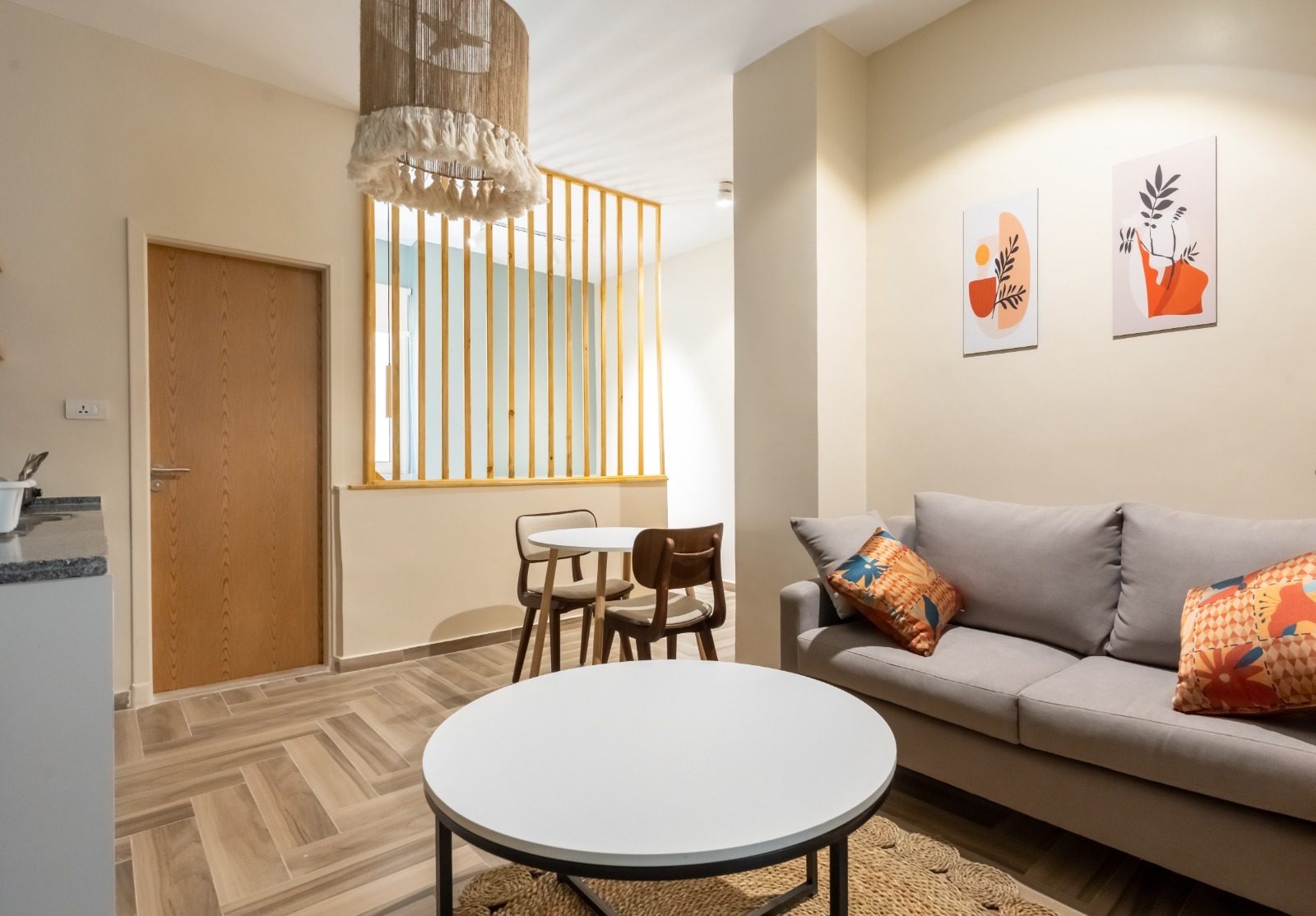 Warm Studio – City View – Arkan Plaza — Living Room in Near Arkan Plaza, Sheikh Zayed, Egypt — photo 2