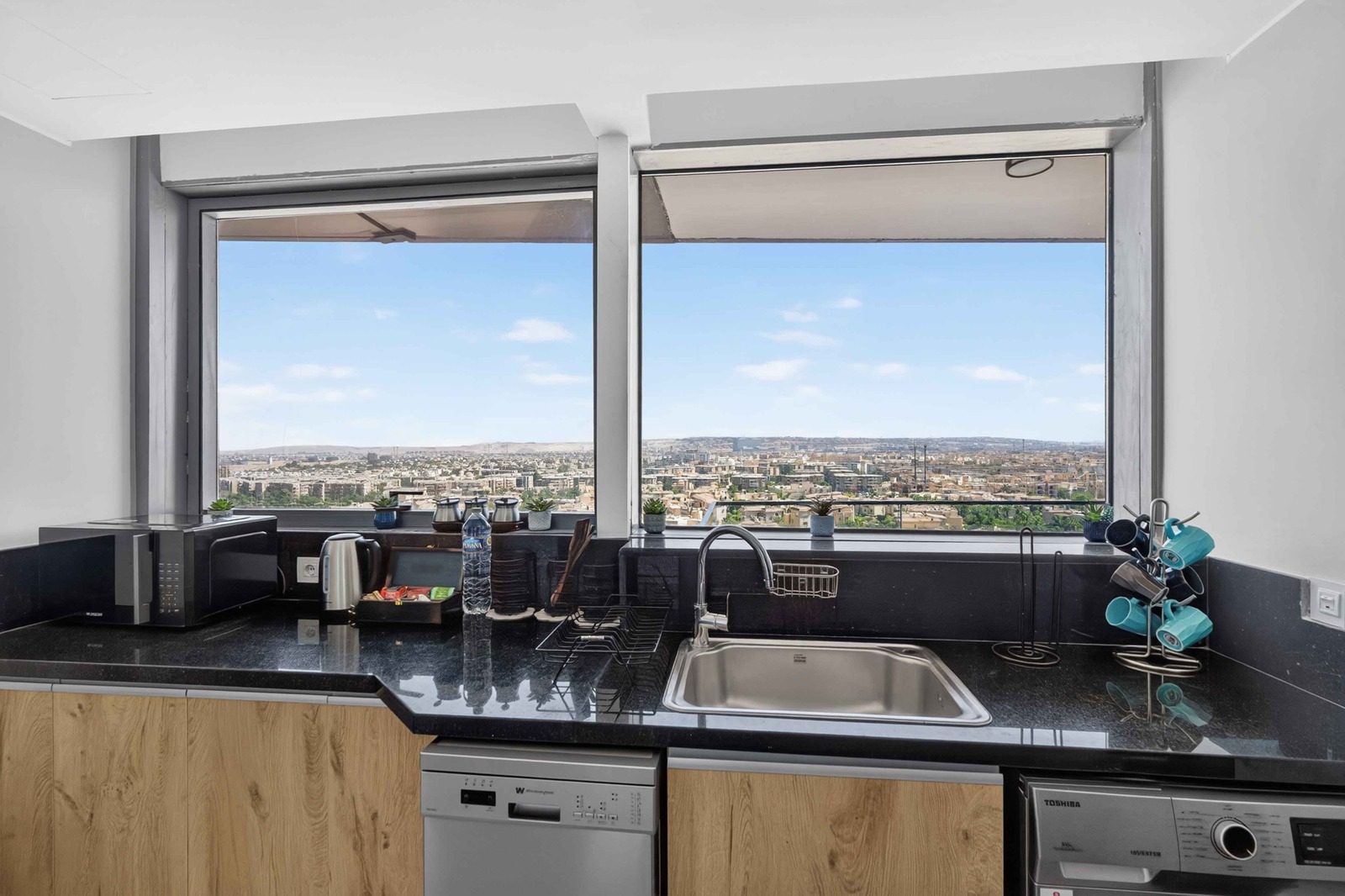 2BR Apartment – City View – Zed Towers — Full Kitchen in ZED Towers, Sheikh Zayed, Egypt