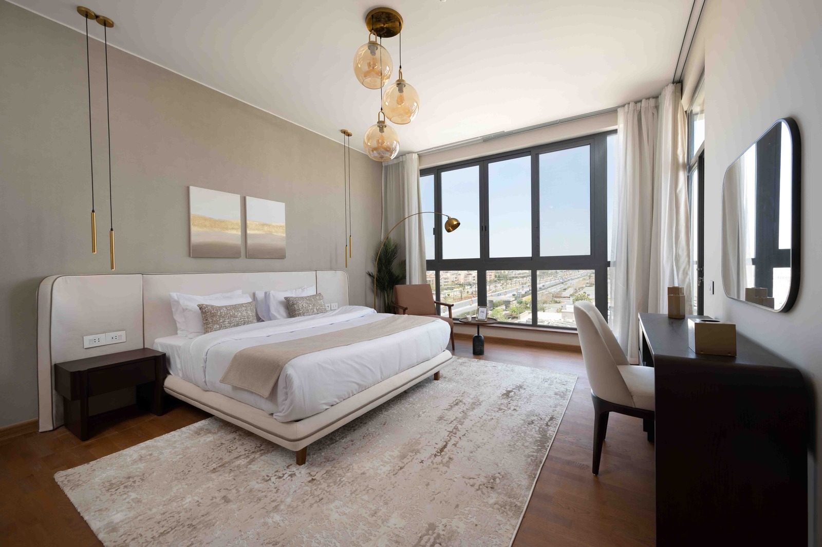 Charming 4BR Apartment – City View – Aeon Towers — Bedroom 1 in Aeon Towers, Sheikh Zayed, Egypt