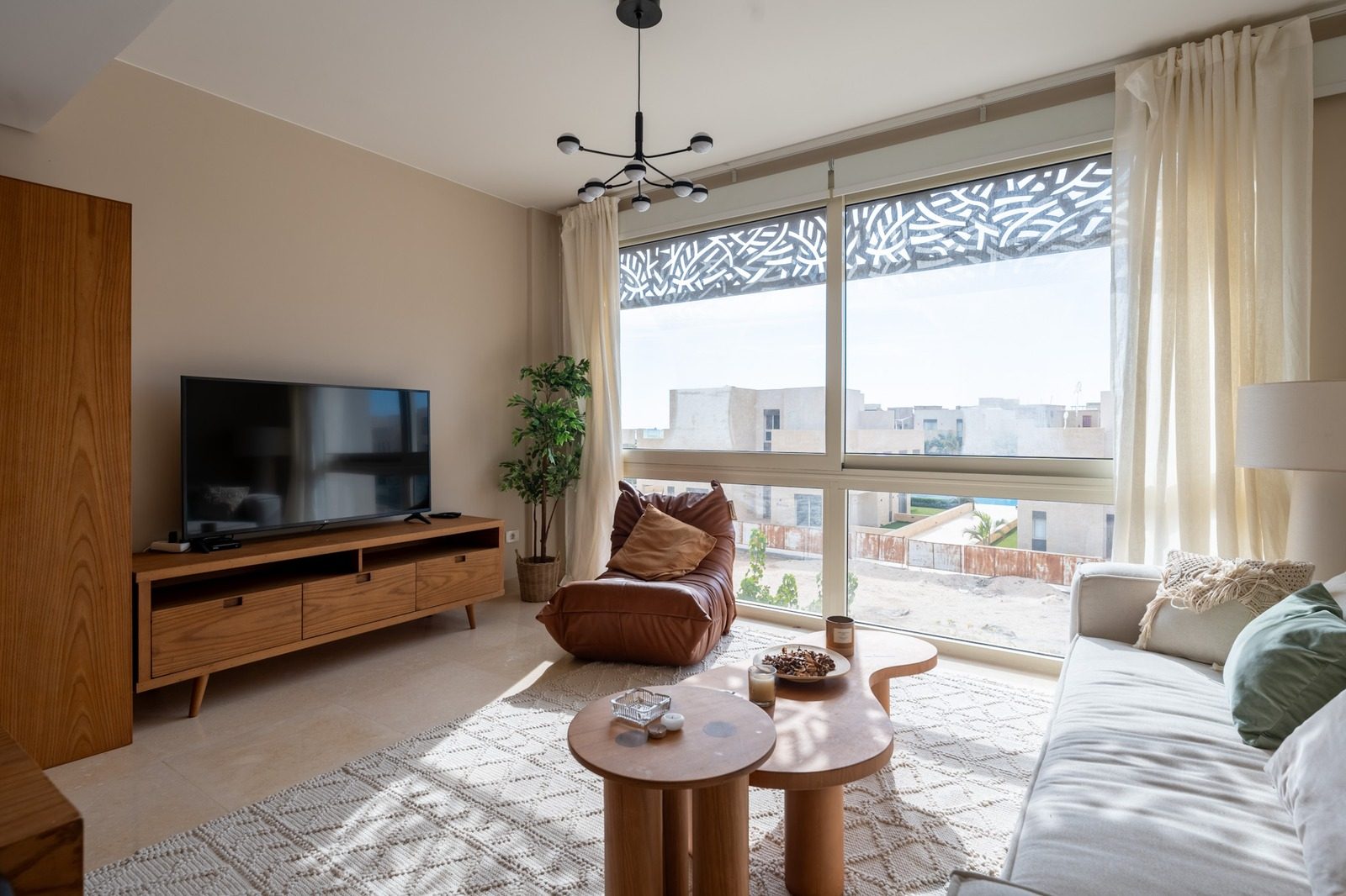 1BR Apartment – Partial Sea View – El Gouna — Living Room in Mangroovy, El Gouna, Egypt